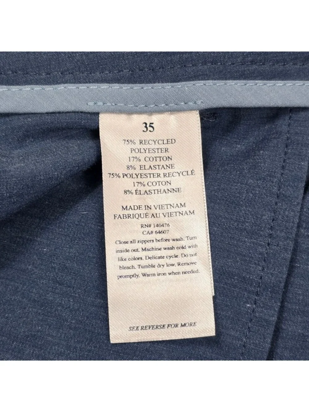 Faherty All Day Shorts Mens 35 Blue 9